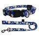Adjustable Flower Design Dog Puppy Collar And Lead Leash Set In 2 Colours