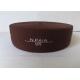 5 Cm Jacquard Elastic Webbing / Gray On Brown Custom Jacquard Ribbon