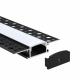 Plaster Ceiling Black Aluminum LED Channel , Gypsum Profile Alloy 6063 Material