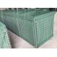 300g Green Geotextile Lined Hesco Defensive Barrier 4.0mm Wire Mesh