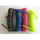 4'' Retractable Security Cable Deluxe Coil Strap 1.2-8.0MM Dia Without End Fittings