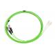 OM5 Customized ST To LC UPC Fiber Optic Patch Cords With Green FTTH
