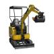 1800kg Hydraulic Mini Excavator 933mm Swing Radius for Small Crawler Excavator Market
