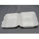 9X6 Compostable Biodegradable Bagasse Food Box 3 Compartment