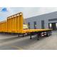 3 Axle Container Flatbed Semi Trailer For Container & Bulk Cargo Transport