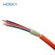 OM2 Multimode Indoor Fiber Optic Cable GJFJV Tight Buffered With LSZH PVC Jacket