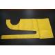 Yellow PE Disposable Apron Flat Packed CE certificate Contact with Food