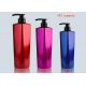 300ml - 750ml PET Empty Shampoo Bottle , Cosmetic Plastic Bottles With Black Lotion Pump