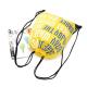 10Kg Durability Yellow Drawstring Backpack Bag 210D Polyester