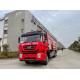 IVECO 10000L Foam Fire Truck 213kw Red Color With Double Cabin
