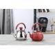 18cm Fashionable bollitore kitchen color painting whistling kettle red silver stainless steel stove top coffee pot