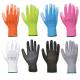 Comfortable Knitted Pu Coated Nylon Gloves Seamless Liner For Gardening