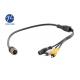 Hot Selling Waterproof RCA To 4 PIN Cable Connect With Vehicle Rear View Reverse Camera System