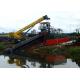 Mud Sediment Gravel Cutter Suction Dredger With Pump Booster Station
