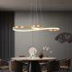 Spiral Gold And White Acrylic Diffuser Pendant Light For Living Room And Open Kitchen Or Sleeping Room Lighting Decoration