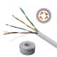 PVC Jacket Ethernet Cat5e LAN Cable With Copper CCA Conductor Material