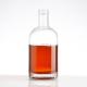 250ml 500ml Square Clear Empty Glass Bottles for Spirits Vodka Whiskey Rum Gin Embossed