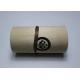 Decorative Cylindrical Shape Balsa Wood Box With Black Screen Painting Logo