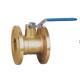 Brass Leakproof Ball Valve Flange Type Durable Practical DN15-DN100