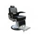 Comfortable Leather Vintage Barber Chair Foldable With Reclines 45 Degrees