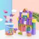 Toddlers DIY Kids Big Particles Wooden Building Blocks Colorful