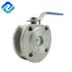 Pull Handle Manual Wafer Type Flanged Casting Ball Valve