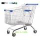 240L Zinc Plated Low Carbon Steel Supermarket Shopping Cart Trolley Euro Style