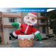 10m Big Inflatable Holiday Decorations / Blow Up Father Christmas