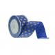 Decoration Glitter Grosgrain Ribbon , Cosmetic Box Packaging Blue Grosgrain Ribbon