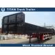Premium steel 50 Tons Flatbed Semi Trailer truck for your rental business