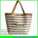 LUDA striped  shoulder straps straw handbag paper clotch make cheap straw bag