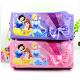 Purple / Pink Disney Princess Plush Pencil Bag with Zipper For Promotion Gifts
