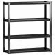 Metal Adjustable Garage Storage 4 Tiers Steel Shelf Rack Light Duty Shelves