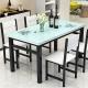 Durable Rectangular Glass Dining Table 4 Seater For Family Indoor Decoration