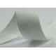 6mm Polyester Rubber Woven Elastic Webbing White Black Knitted For Sewing