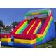 Rainbow Commercial Inflatable Slide For Big Event / Screamer Inflatable Bounce Slide