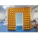 Gold Inflatable Photo Booth 2.5 X 2.5 X 2.5 M Two Doors CE Approved