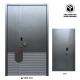 Watertight Handles Locks Aluminum Entrance Door Hotel Aluminum Front Doors For Homes