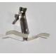 Nickel Plating Stainless Steel Belt Clip , ISO9001 3Grams Spring Steel Clip