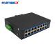 Industrial POE 10/100Mbps 16 RJ45 Ports Ethernet Switch DC48V POE Industrial 16 Ports Media Converter