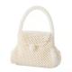 Dinner Pearl Hand Bags White Color 22.5cm×10.5cm×26.5cm for ladies