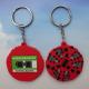 Double-sided PVC Keyring, 2D PVC Key Holder 2 Sides, Rubber PVC Keychain from Factory