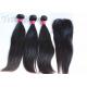 18 Inches 8A Brazilian Human Hair Extensions / Smooth Real Virgin Hair weaving