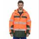 300D Oxford Safety Hi Vis Workwear Jacket Windproof And Waterproof