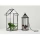 Black bird nest house geometric logo glass greenhouse hanging cage succulent glass flowerpot greenhouse