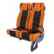 Orange Color Tourist Bus Seat Condition New Adjustbale Arm Rest With Headrest