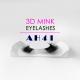 Reusable 3D Mink Eyelashes 100% Handmade Craft Customized Packaging