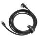 Alvin's GigE Vision CAT6a Shielded 6.6ft Left Angle Vertical RJ45 Screw Lock