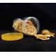 Customized Plastic Jars With Plastic / Aluminum Lids For Food Powder