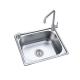 Promotional Single 304 Stainless Steel Kitchen Sink Above Counter
